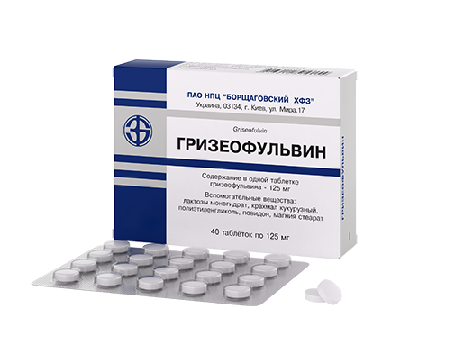 Гризеофульвин для лечения стригущего лишая